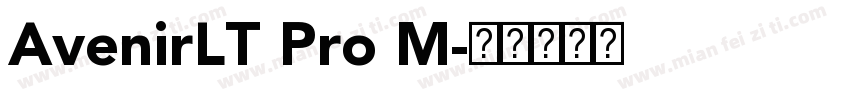 AvenirLT Pro M字体转换